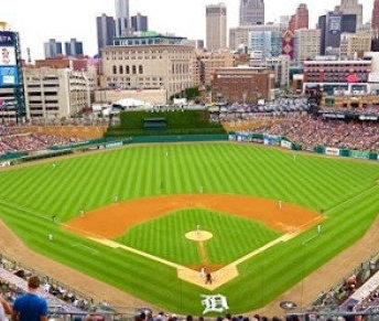 Comerica Park stadium view